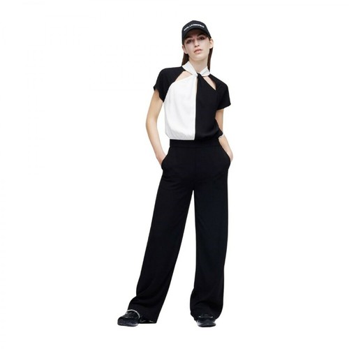 Karl Lagerfeld, color-block-jumpsuit Czarny, female, 2121.00PLN