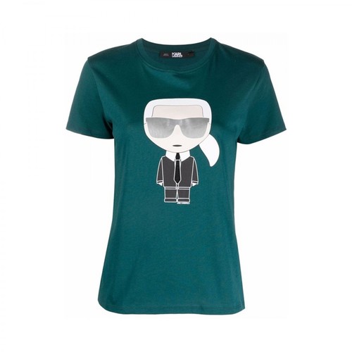 Karl Lagerfeld, Ikonik T-shirt Niebieski, female, 406.00PLN