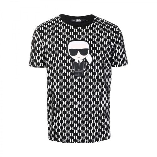 Karl Lagerfeld, T-Shirt Czarny, male, 500.91PLN