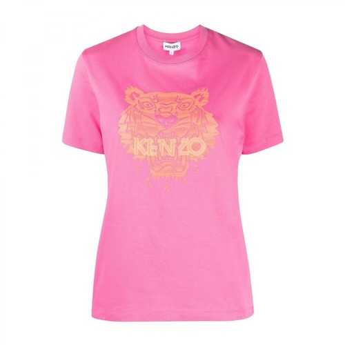 Kenzo, Loose Tiger t-shirt Różowy, female, 548.00PLN