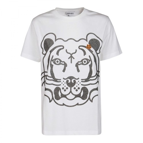 Kenzo, T-shirt With Tiger Biały, female, 354.00PLN