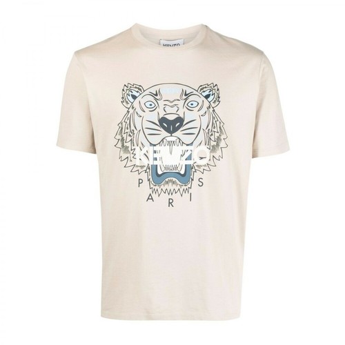 Kenzo, Tiger Classic T-Shirt Beżowy, male, 434.00PLN
