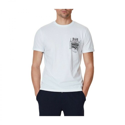 Les Deux, Boutique Logo T-shirt Biały, male, 317.00PLN