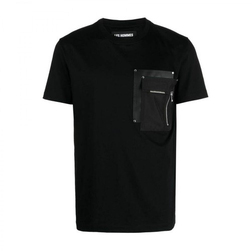 Les Hommes, Pocket T-Shirt Czarny, male, 1000.85PLN