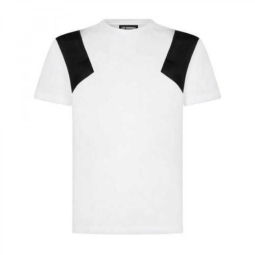 Les Hommes, Regular Round Neck T-Shirt Biały, male, 878.30PLN
