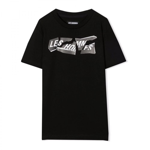 Les Hommes, T-shirt Czarny, male, 508.00PLN