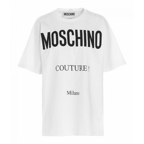 Moschino, J071255403001 T-Shirt Biały, female, 556.00PLN