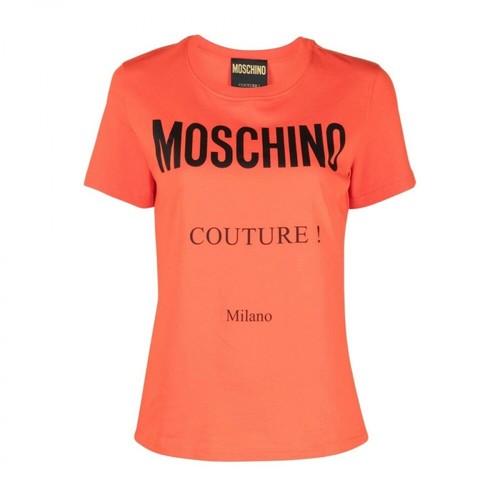 Moschino, T-shirt Pomarańczowy, female, 593.00PLN
