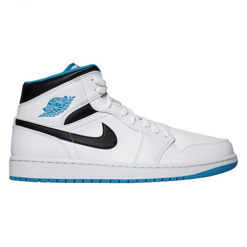 Nike, Air Jordan 1 Mid Laser Sneakers Niebieski, male, 2366.00PLN