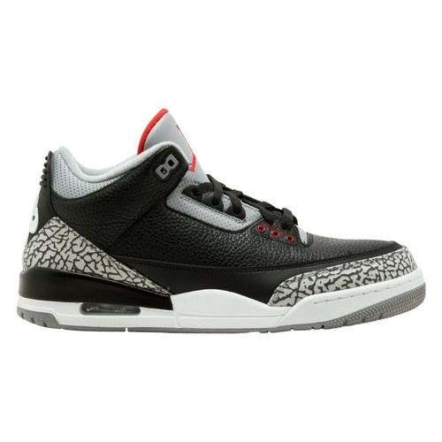 Nike, Air Jordan 3 Retro Cement Sneakers Czarny, male, 7604.00PLN