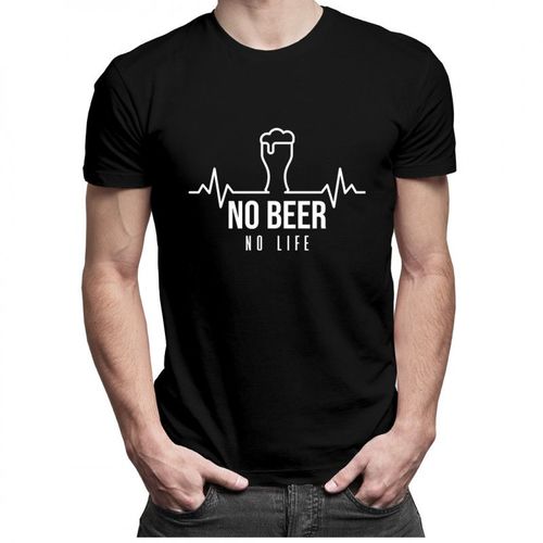 No beer no life - męska koszulka z nadrukiem 69.00PLN