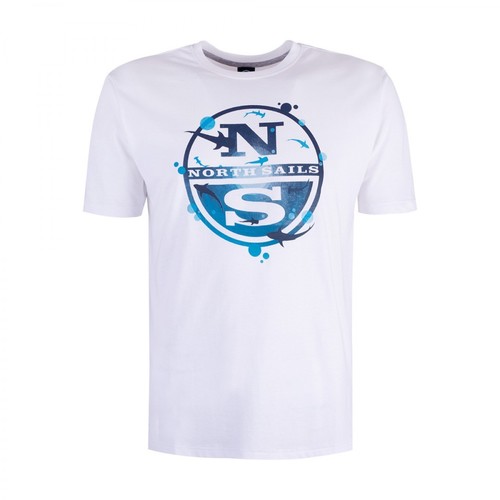 North Sails, T-shirt Biały, male, 142.00PLN