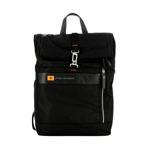 Piquadro, Roll Top Laptop Backpack PQ-Bios 15.6 Czarny, male, 801.00PLN