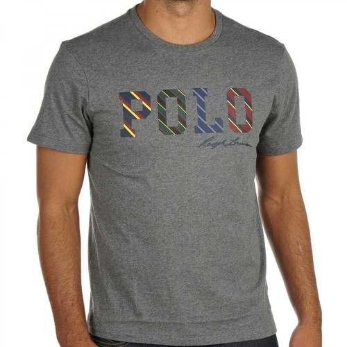 Polo Ralph Lauren, T-shirt Szary, male, 388.00PLN