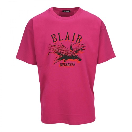 Raf Simons, T-Shirt 212M12319001 Różowy, male, 1194.98PLN