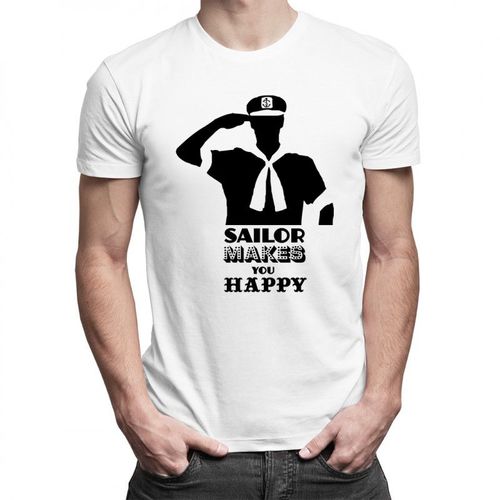 Sailor makes you happy - męska koszulka z nadrukiem 69.00PLN