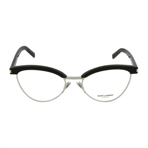 Saint Laurent, Cat-Eye Acetate Optical Glasses Czarny, female, 1131.00PLN