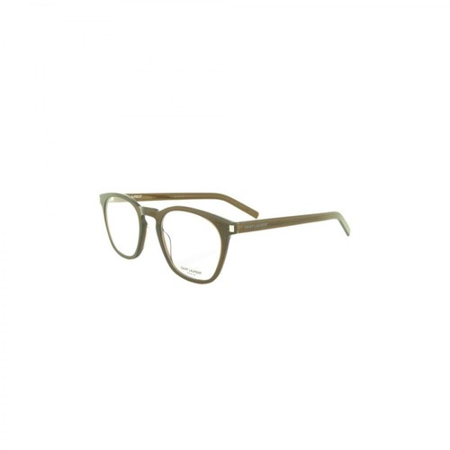 Saint Laurent, Glasses 30-slim Zielony, male, 1254.00PLN