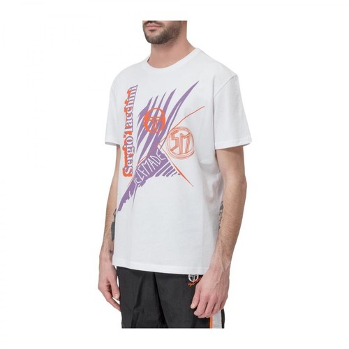 Sergio Tacchini, T-shirt with Print Biały, male, 209.00PLN