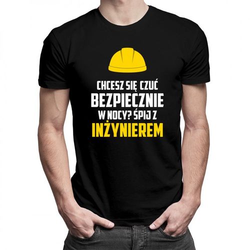 Śpij z inżynierem - męska koszulka z nadrukiem 69.00PLN