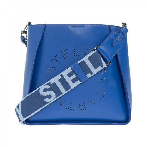 Stella McCartney, Mini Logo bag Niebieski, female, 2964.00PLN
