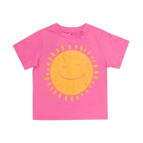 Stella McCartney, Printed T-shirt Różowy, female, 160.00PLN