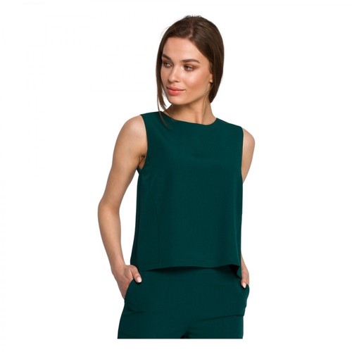 Style, Bluzka bez rękawów Zielony, female, 139.00PLN