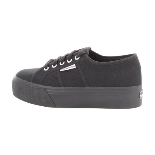 Superga, s0001l0 sneakers With wedge Czarny, female, 359.00PLN