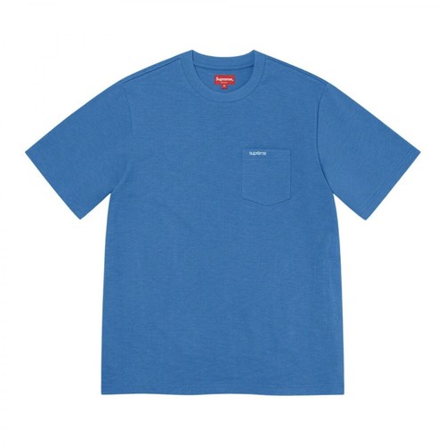 Supreme, Pocket T-shirt Niebieski, male, 992.00PLN