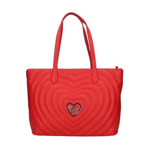 Twinset, Shopping Bag Czerwony, female, 582.00PLN
