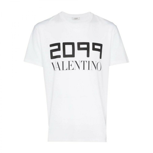 Valentino, Sv0Mg04E5Sj0Bo T-Shirt Biały, male, 1496.00PLN