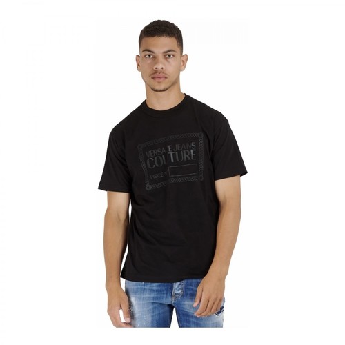 Versace Jeans Couture, T-shirt Czarny, male, 274.00PLN