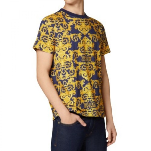 Versace, T-Shirt Niebieski, male, 575.00PLN