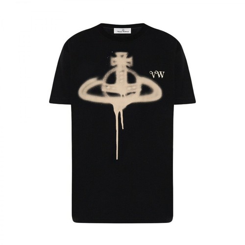 Vivienne Westwood, T-shirt from organic cotton Czarny, female, 798.00PLN