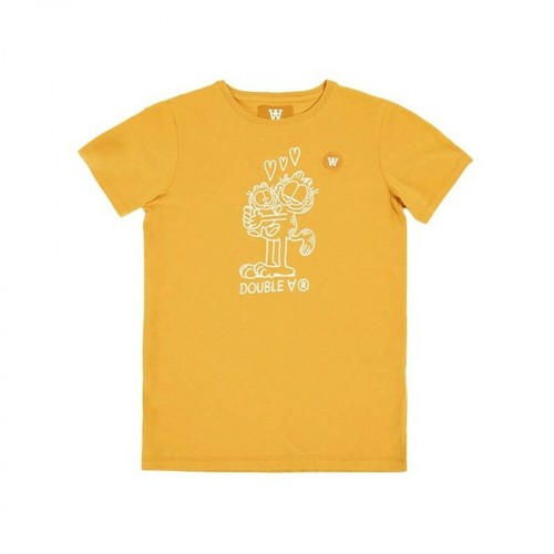 Wood Wood, Koszulka dziecięca Garfield Ola Kids T-shirt In love 30045713-2222 Pomarańczowy, female, 228.85PLN