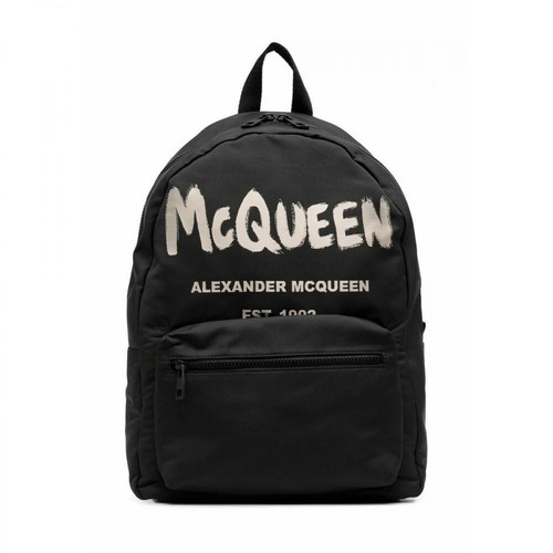 Alexander McQueen, Backpack Czarny, male, 3876.00PLN