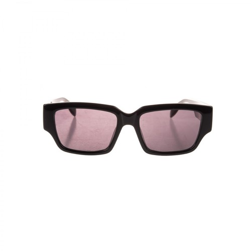 Alexander McQueen, Logo-Arm Rectangle-Frame Sunglasses Czarny, female, 1049.00PLN