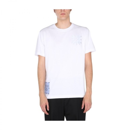 Alexander McQueen, Relaxed FIT T-Shirt Biały, male, 575.00PLN