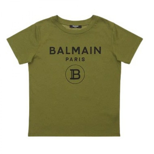 Balmain, T-shirt Zielony, male, 534.00PLN