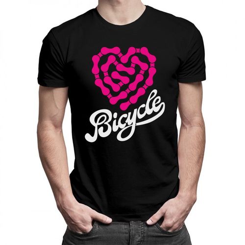 Bicycle – heartbeat chain - męska koszulka z nadrukiem 69.00PLN