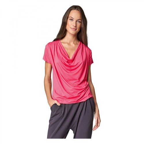 by Insomnia, Koszulka z dekoltem wodą Acacia T-Shirt Różowy, female, 79.00PLN
