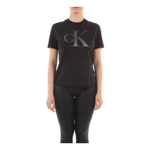 Calvin Klein Jeans, J20J215605 T-shirt Czarny, female, 160.00PLN