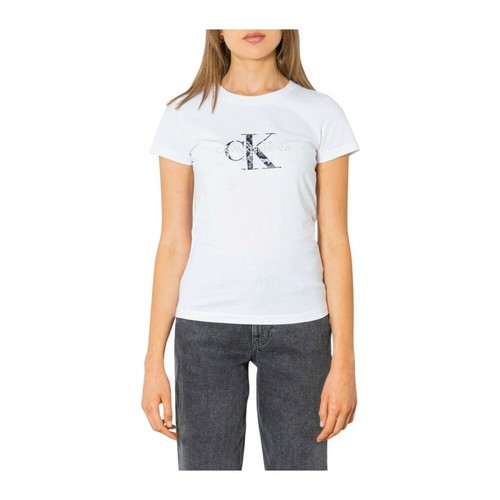 Calvin Klein Jeans, T-Shirt Biały, female, 342.28PLN