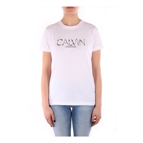 Calvin Klein, K20K201861 Koszulka z krótkim rękawem Biały, female, 295.00PLN