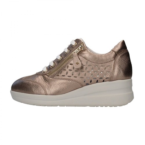 Cinzia Soft, Sneakers with wedge Zielony, female, 433.00PLN