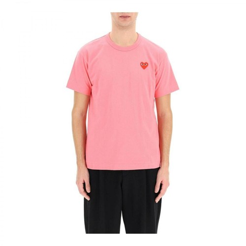 Comme des Garçons Play, T-Shirt Różowy, male, 415.00PLN