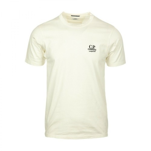 C.p. Company, T-Shirt Biały, male, 543.00PLN