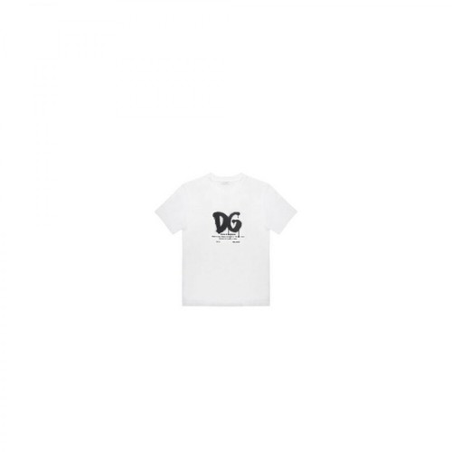 D&G, T-Shirt L4Jtdm-G7A8G Biały, unisex, 1126.90PLN