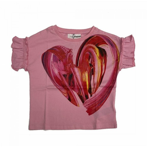 Desigual, t-shirt Różowy, female, 153.00PLN