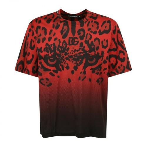 Dolce & Gabbana, Cotton t-shirt Czerwony, male, 2755.00PLN
